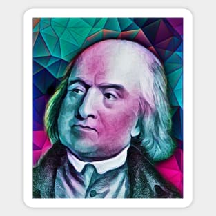 Jeremy Bentham Portrait | Jeremy Bentham Artwork 4 Sticker